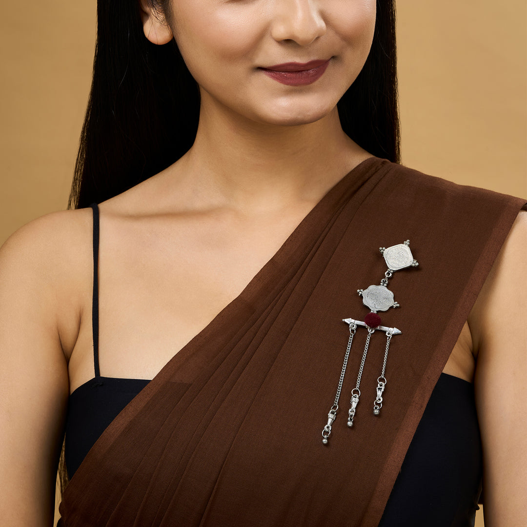 Teejh Mana Coin Brooch