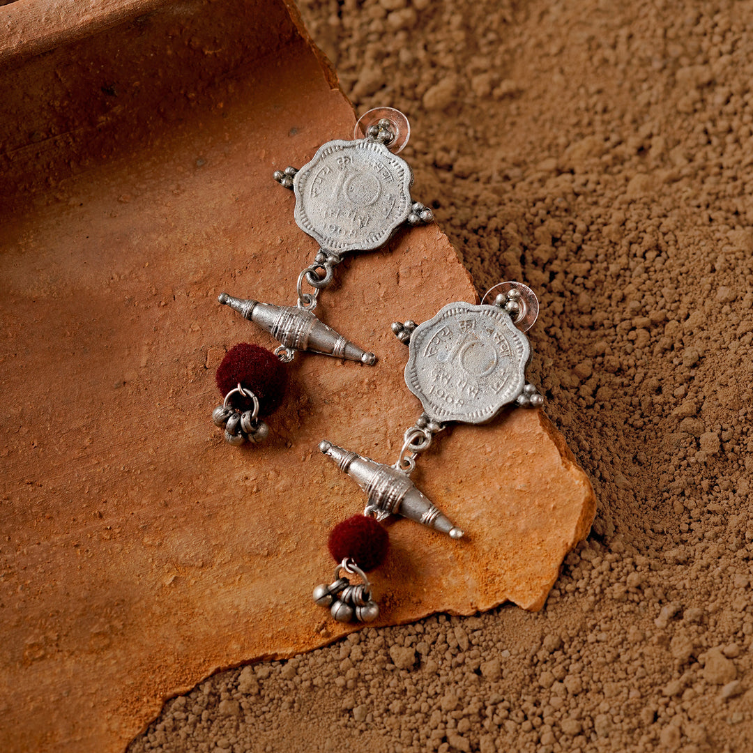 Teejh Varaha Coin Earrings