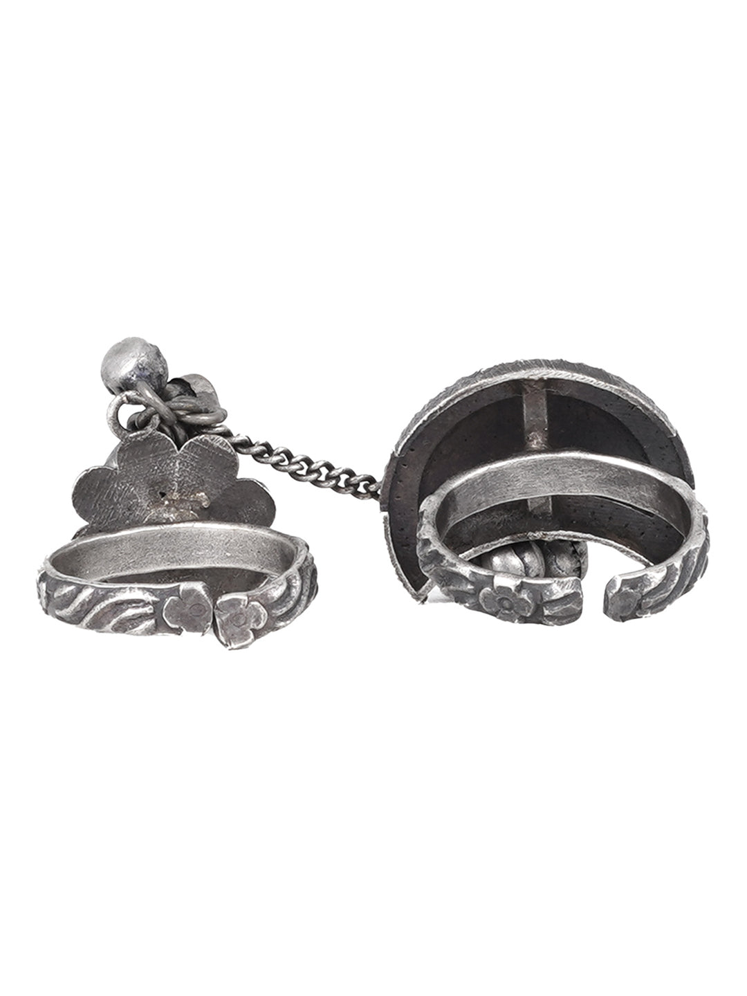 TEEJH JUHI SILVER OXIDISED JEWELRY GIFT SET