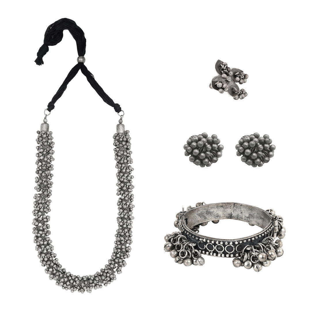Teejh Nishada Oxidised Silver Jewellery Gift Set