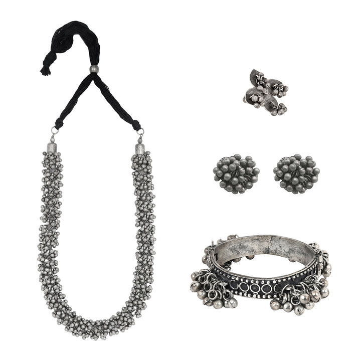 Teejh Nishada Oxidised Silver Jewellery Gift Set