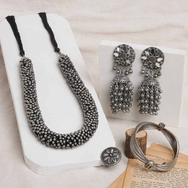 Teejh Rajgir Oxidised Silver Jewellery Gift Set