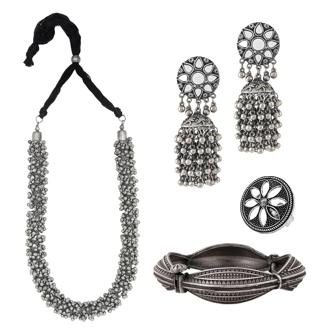 Teejh Rajgir Oxidised Silver Jewellery Gift Set