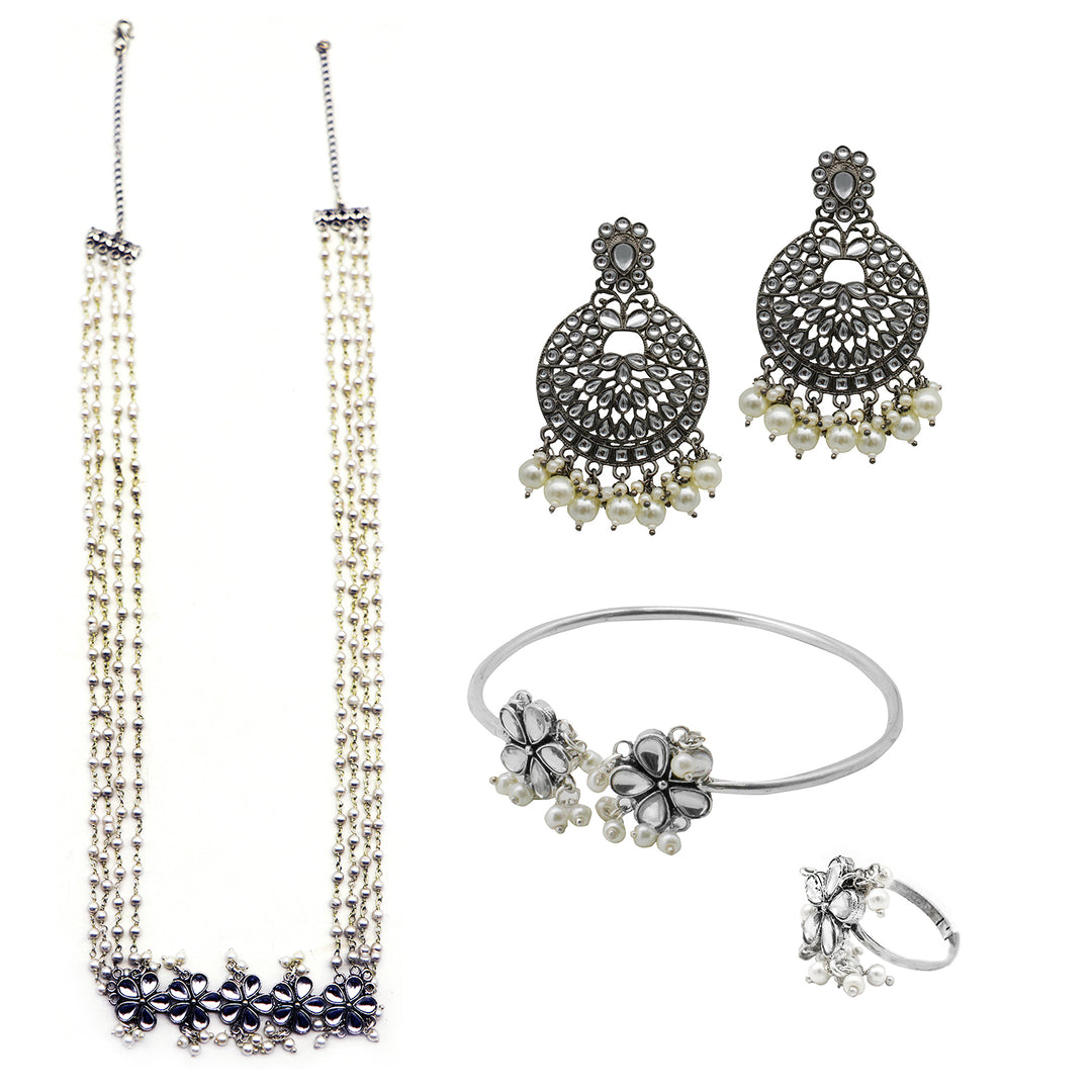 Teejh Lothal Oxidised Silver Jewellery Gift Set
