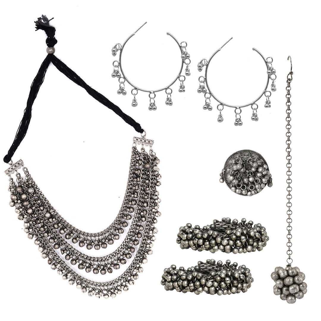 Teejh Melkote Oxidised Silver Jewellery Gift Set