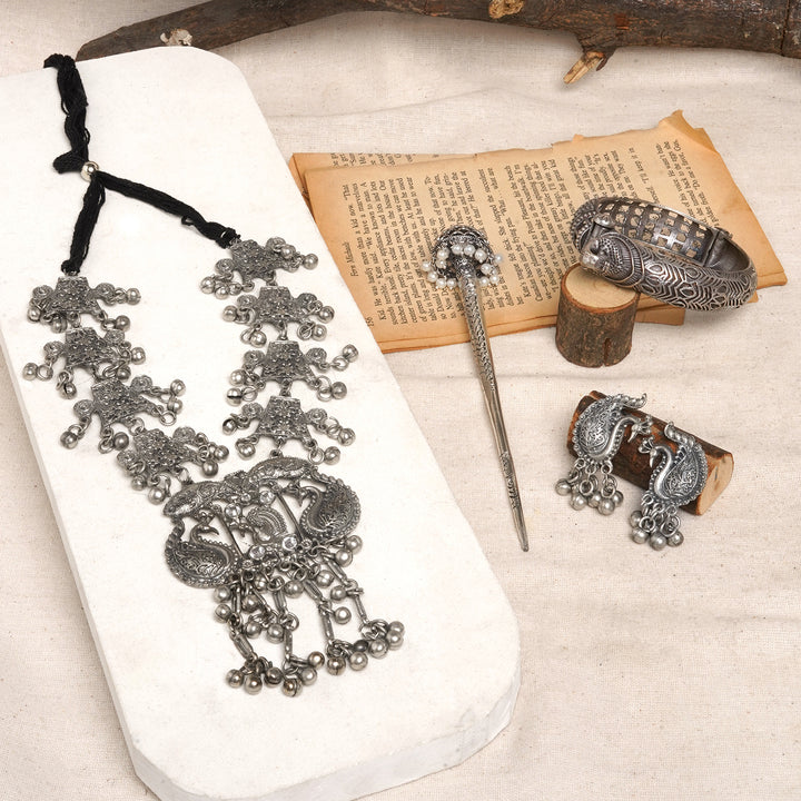 Teejh Chittoor Oxidised Silver Jewellery Gift Set