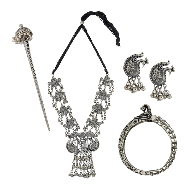 Teejh Chittoor Oxidised Silver Jewellery Gift Set
