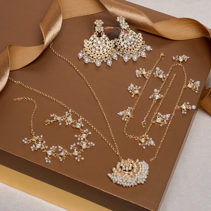 Teejh Khammam Gold Jewellery Gift Set