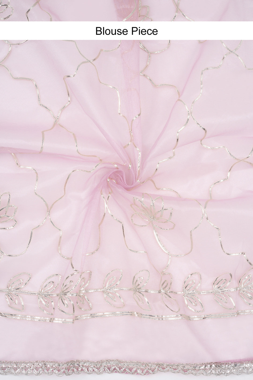 Teejh Silsila Lilac Net Gota Saree