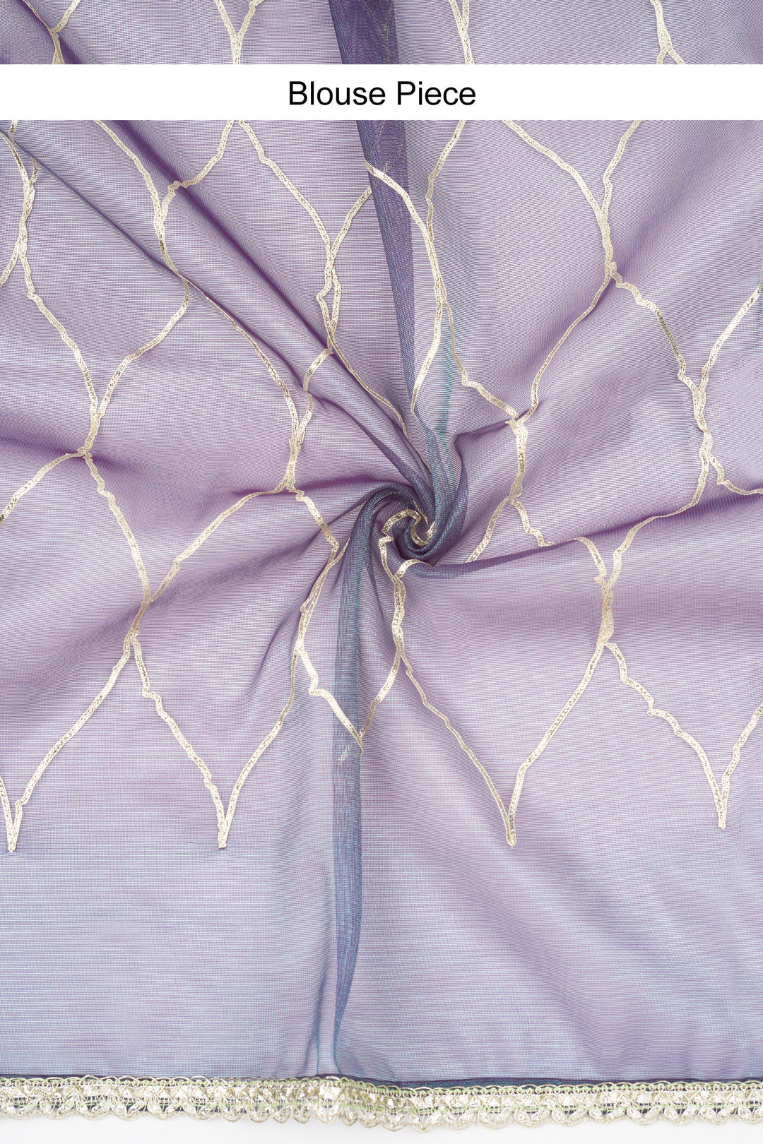 Teejh Hriya Midnight Violet Net Gota Saree