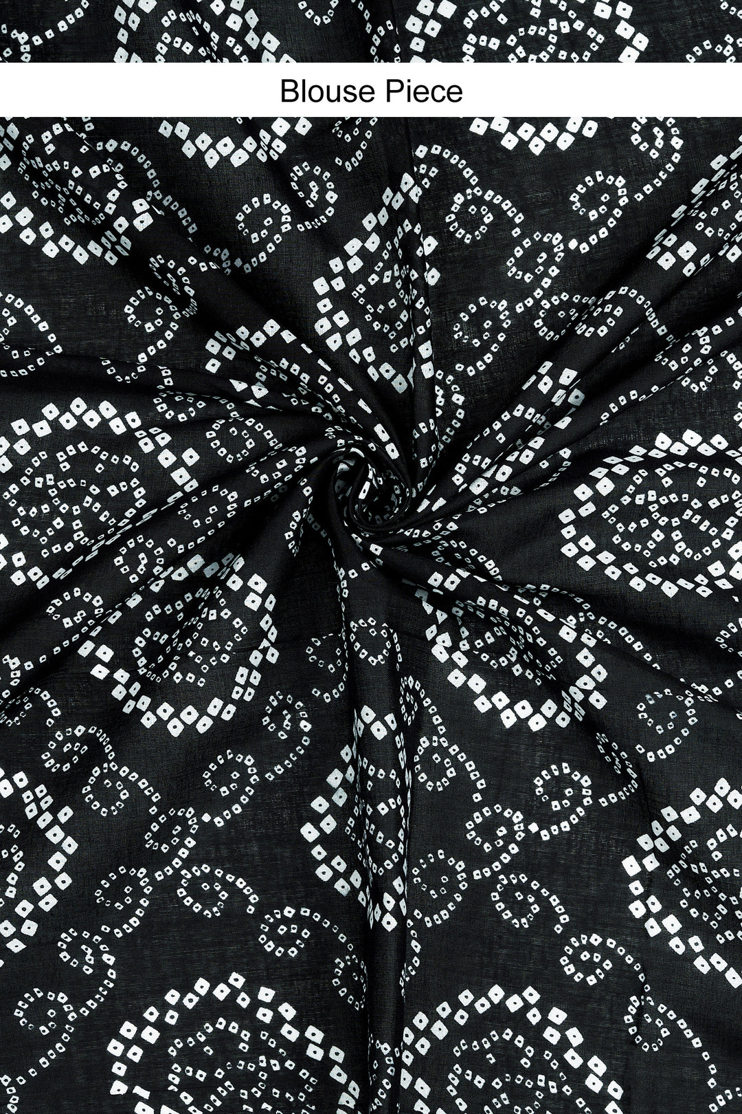 Teejh Sindhura Black Hand Blockprint Saree