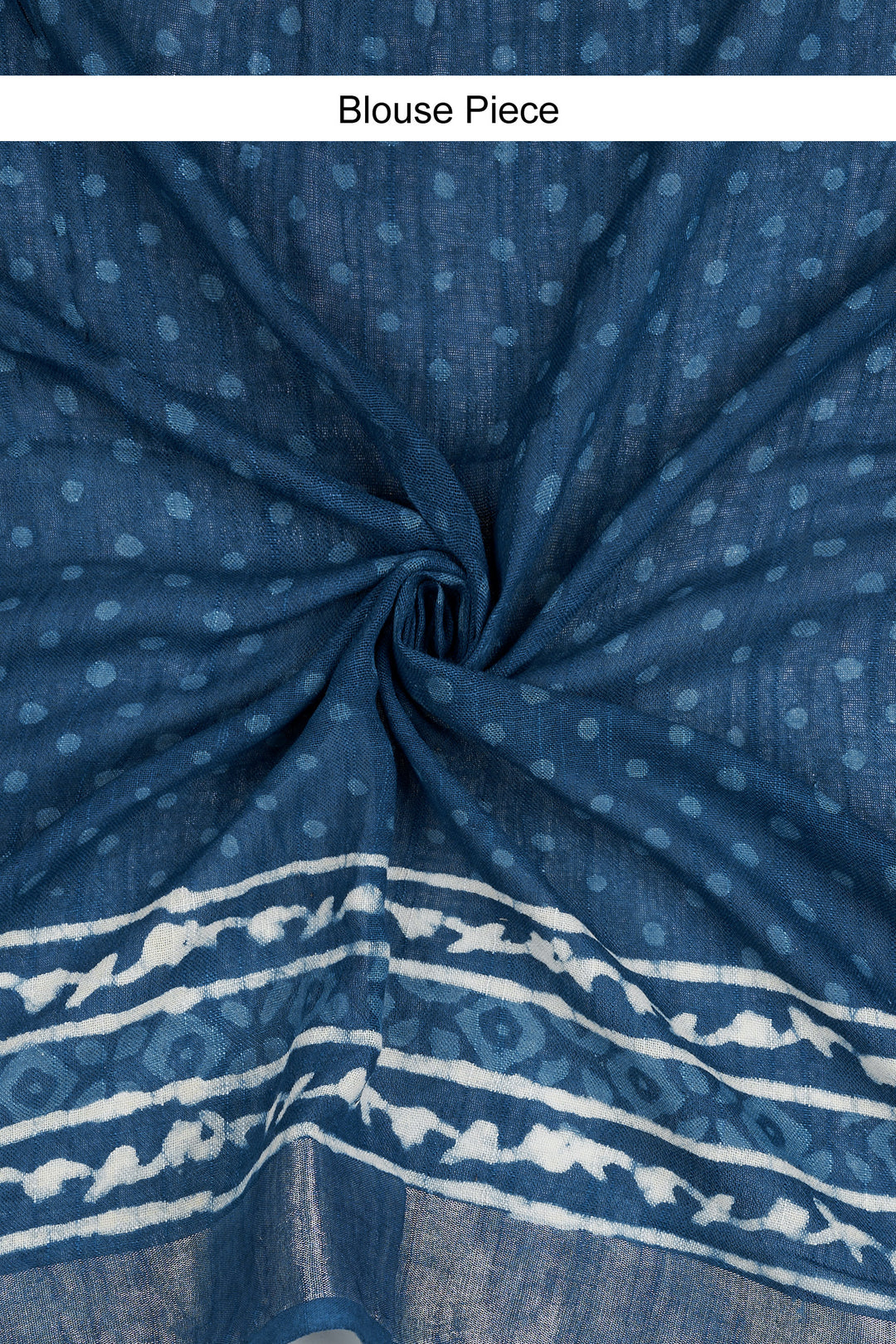 Teejh Velmika Indigo Hand Blockprint Saree