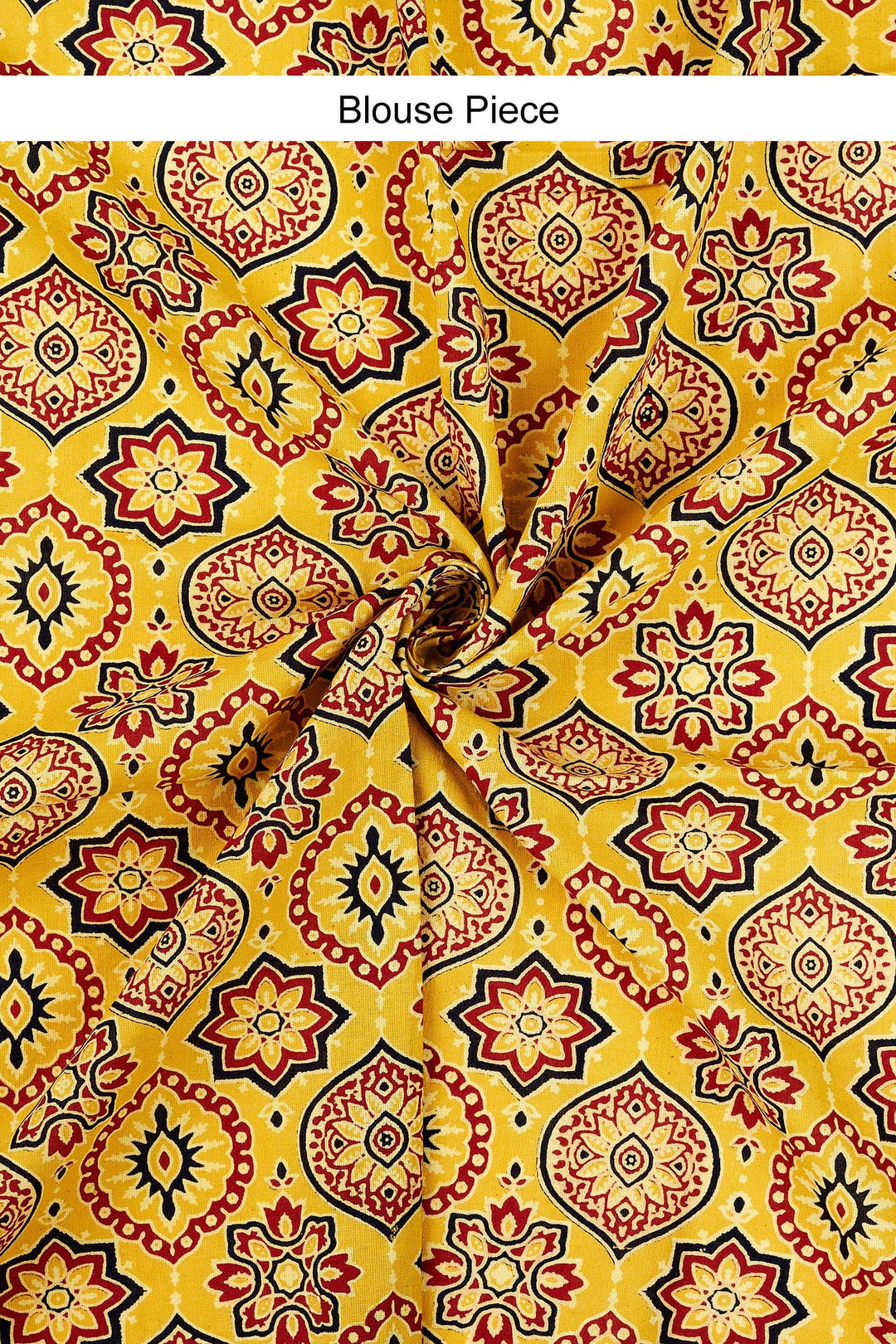 Haruniya Deep Green &amp; Yellow Applique &amp; Mirror Work Saree