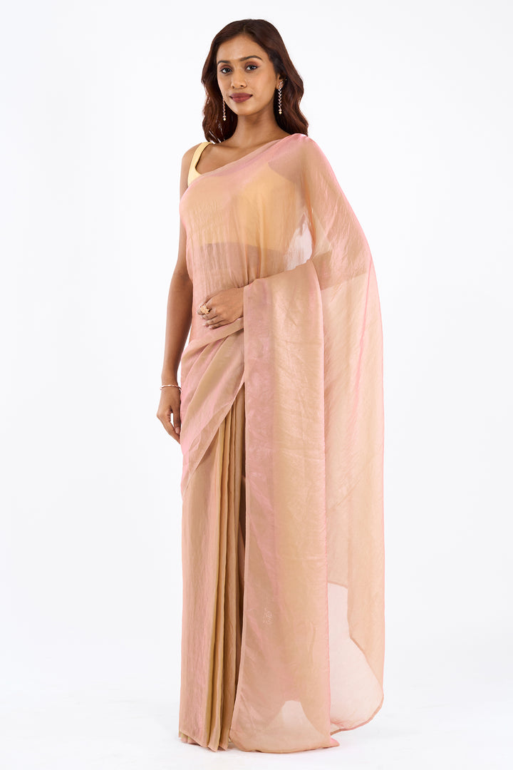 Ravanya Pastel Pink Pre-Draped Saree