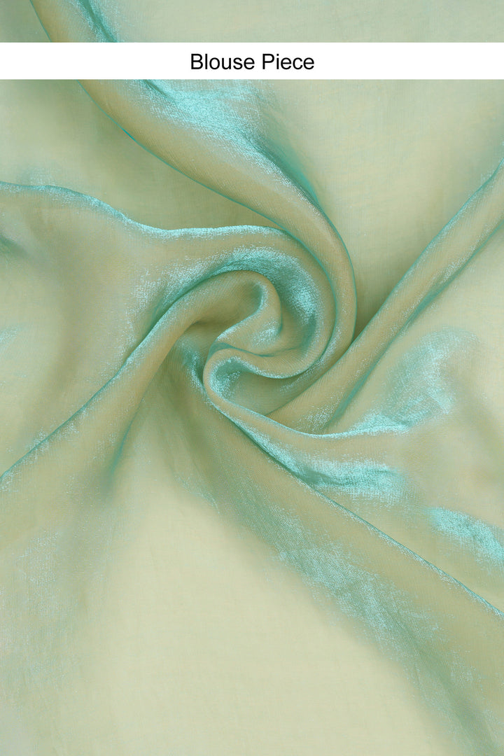 Vritika Baby Blue Pre-Draped Saree