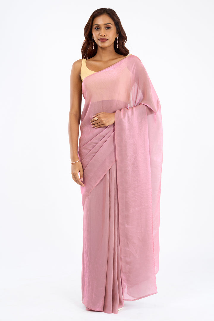 Aarjavi Onion Pink Pre-Draped Saree