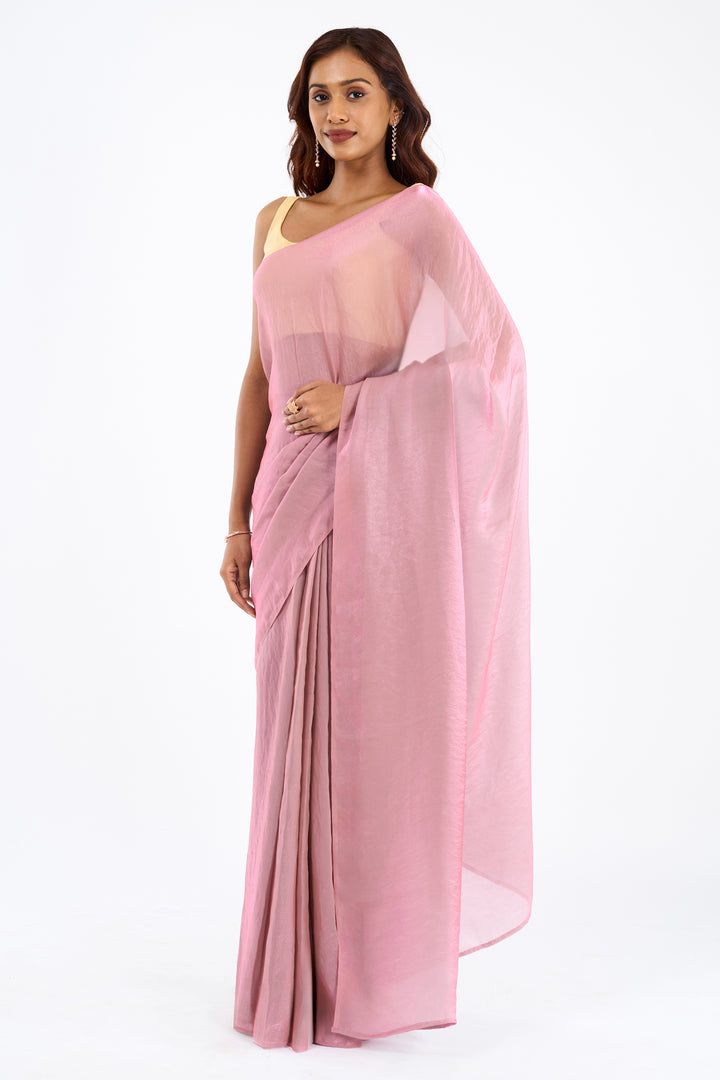 Aarjavi Onion Pink Pre-Draped Saree