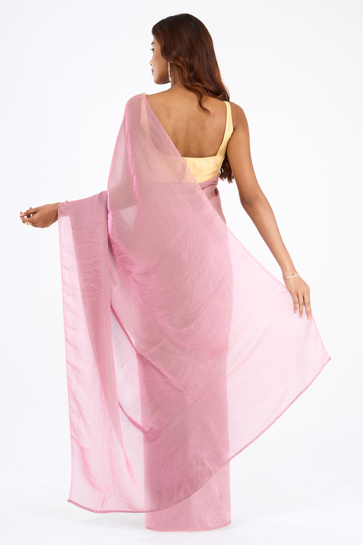 Aarjavi Onion Pink Pre-Draped Saree