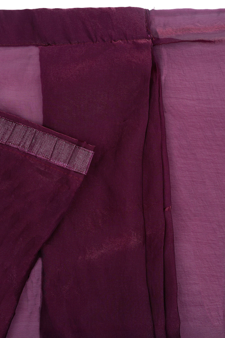 Veditha Magenta Pre-Draped Saree