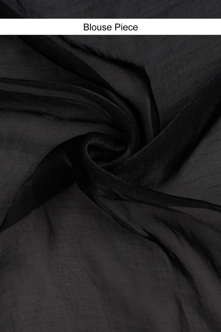 Yagnika Black Pre-Draped Saree