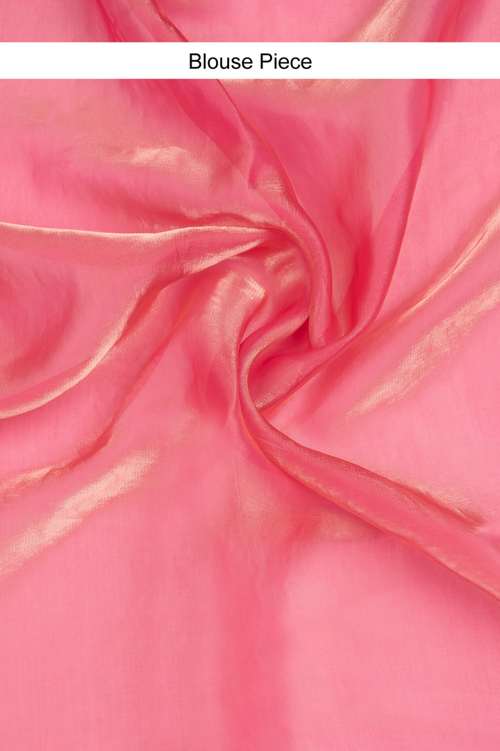 Shravani Baby Pink Pre-Draped Saree