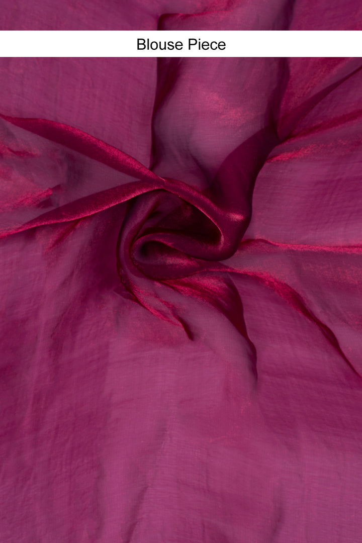 Vidhatri Magenta Pre-Draped Saree