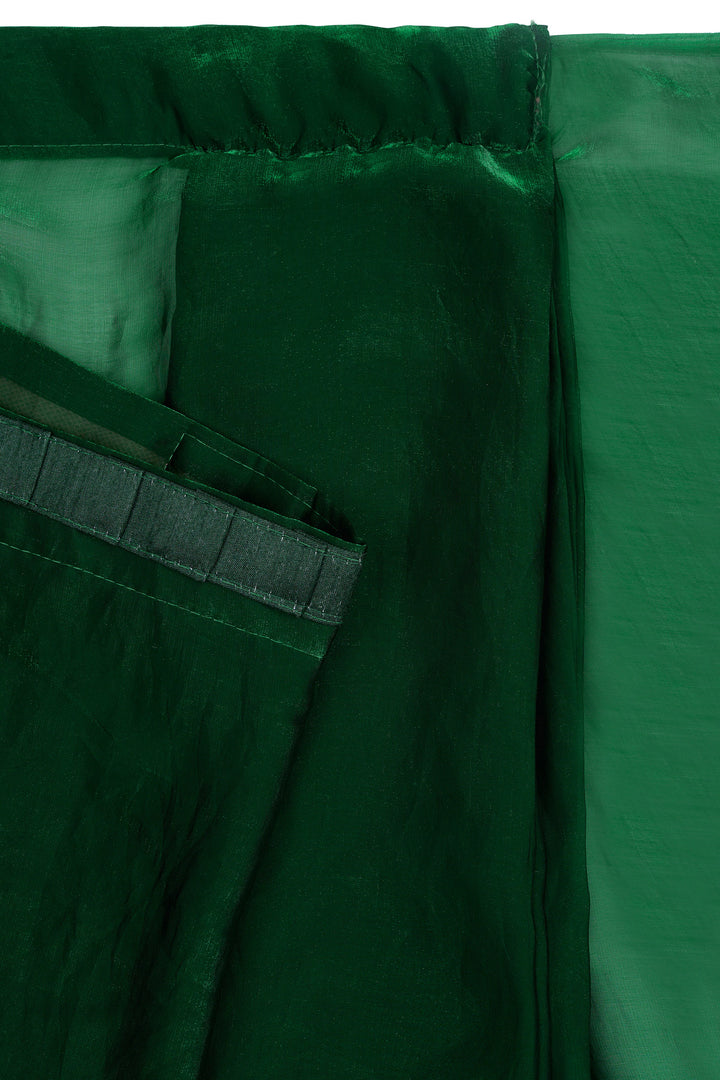Isveta Green Pre-Draped Saree