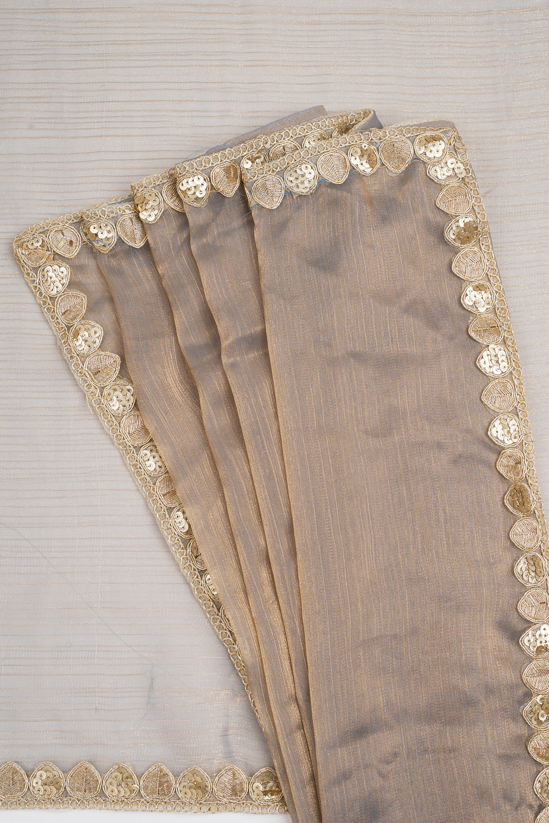 Dharvani Lavender Shimmer Chiffon Saree
