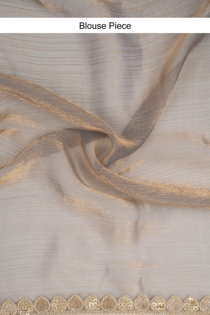 Dharvani Lavender Shimmer Chiffon Saree