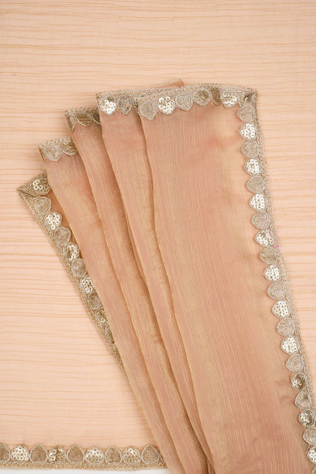 Pragnya Pastel pink Shimmer Chiffon Saree