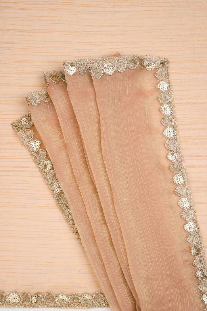 Pragnya Pastel pink Shimmer Chiffon Saree