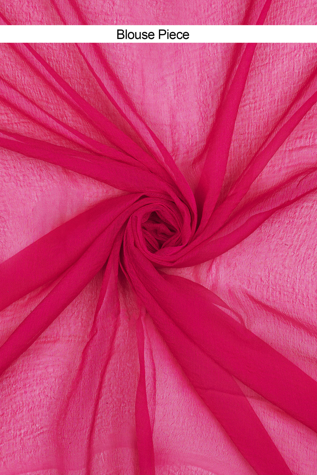 Teejh Gulabo Chiffon Hot Pink Leheriya Saree
