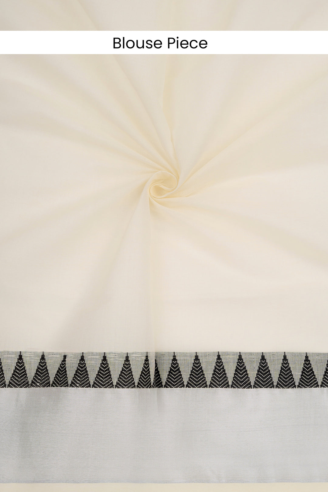 Teejh Parinay Cotton Off white and Black Kasavu Saree