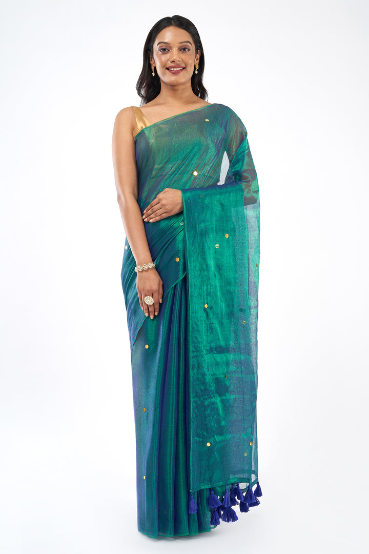 Teejh Jalpari Raga Tissue Saree