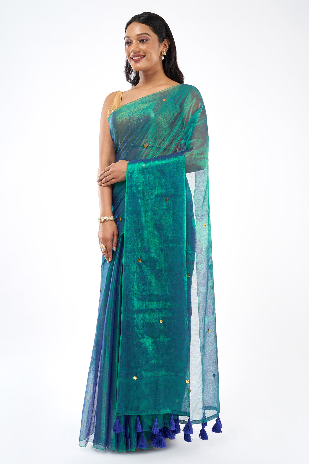 Teejh Jalpari Raga Tissue Saree