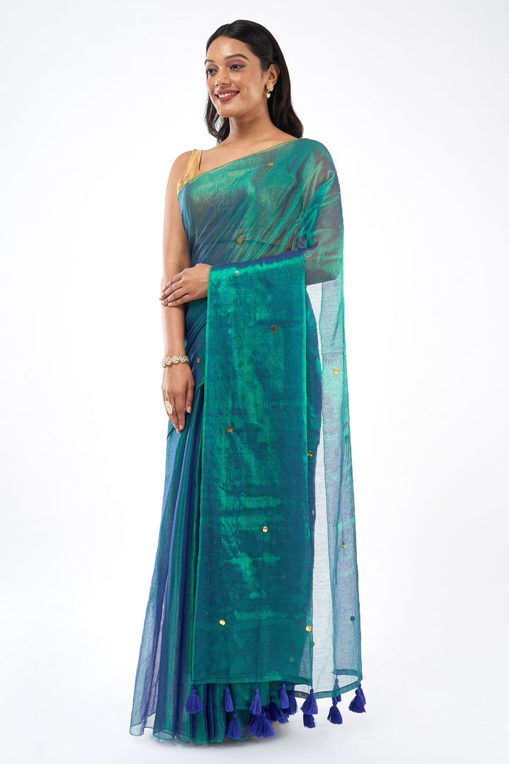 Teejh Jalpari Raga Tissue Saree
