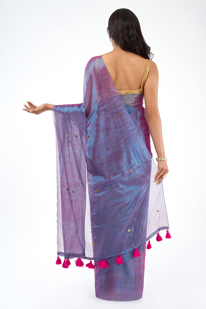 Teejh Jamuni Raga Tissue Saree