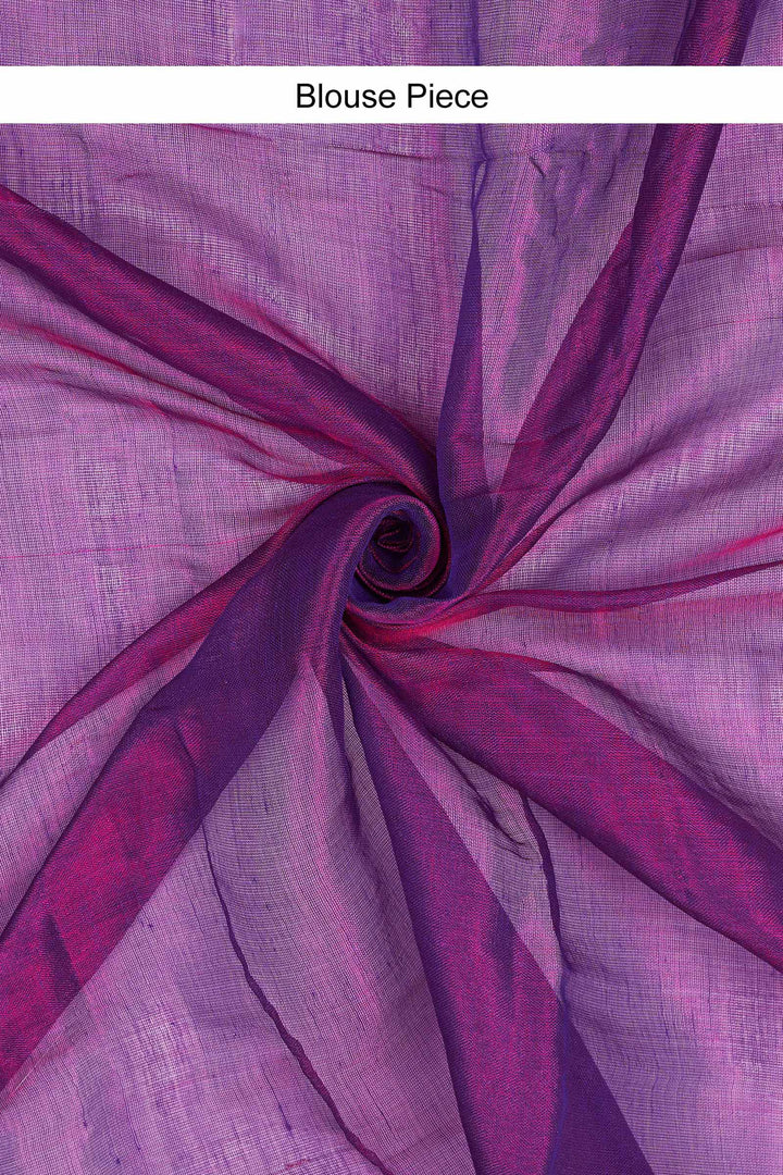 Teejh Banafsha Raga Tissue Saree