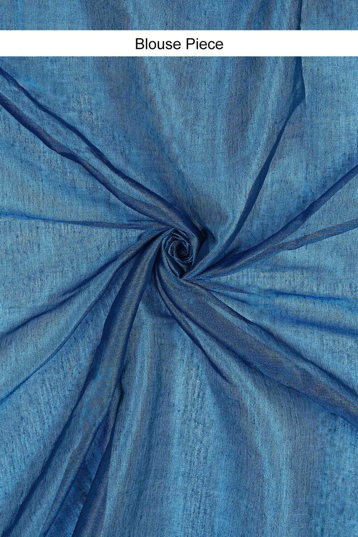 Teejh Tamra Neel Raga Tissue Saree
