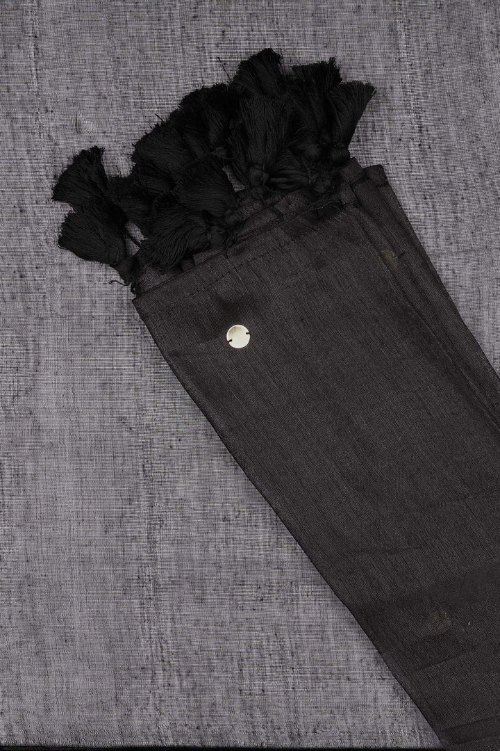 Teejh Kaali Chai Raga Tissue Saree