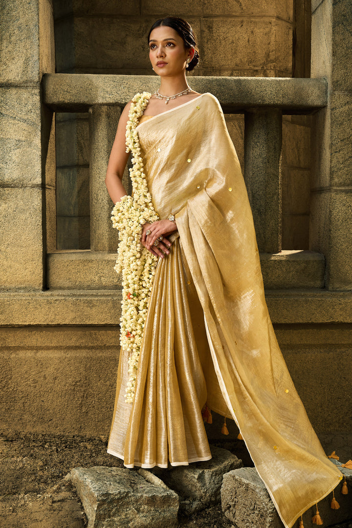 Teejh Dhoop Chandani Raga Tissue Saree