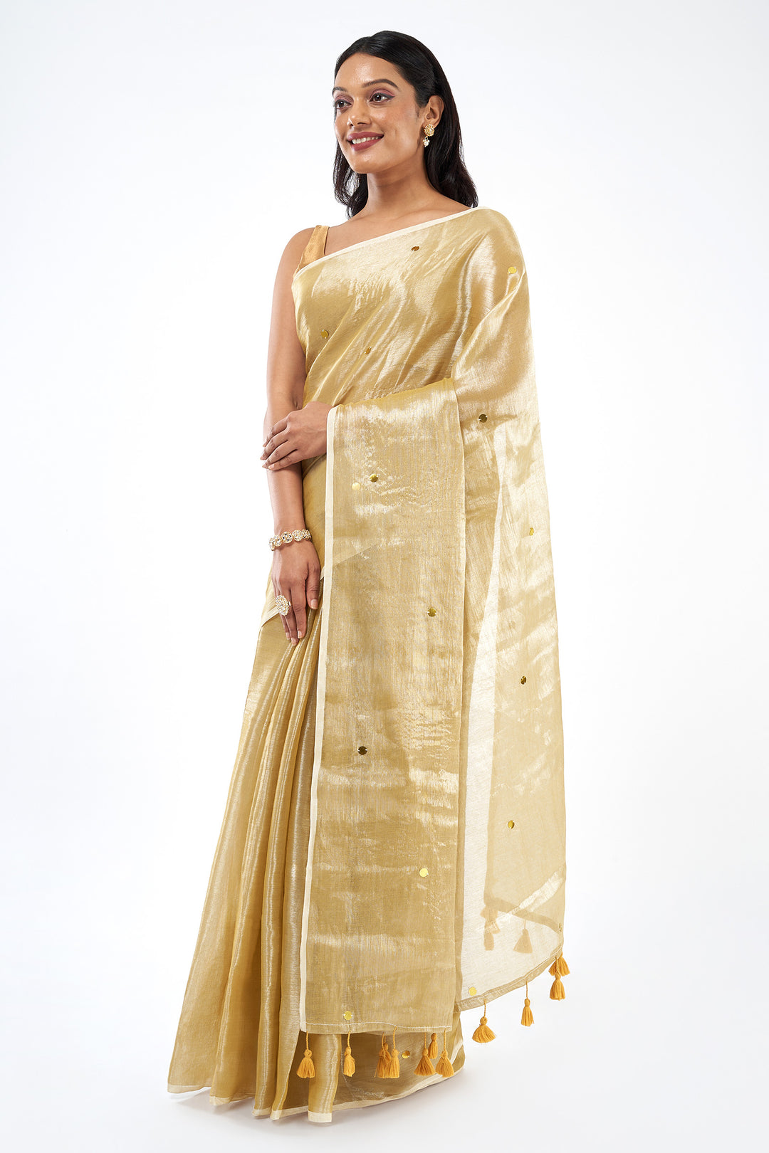 Teejh Dhoop Chandani Raga Tissue Saree