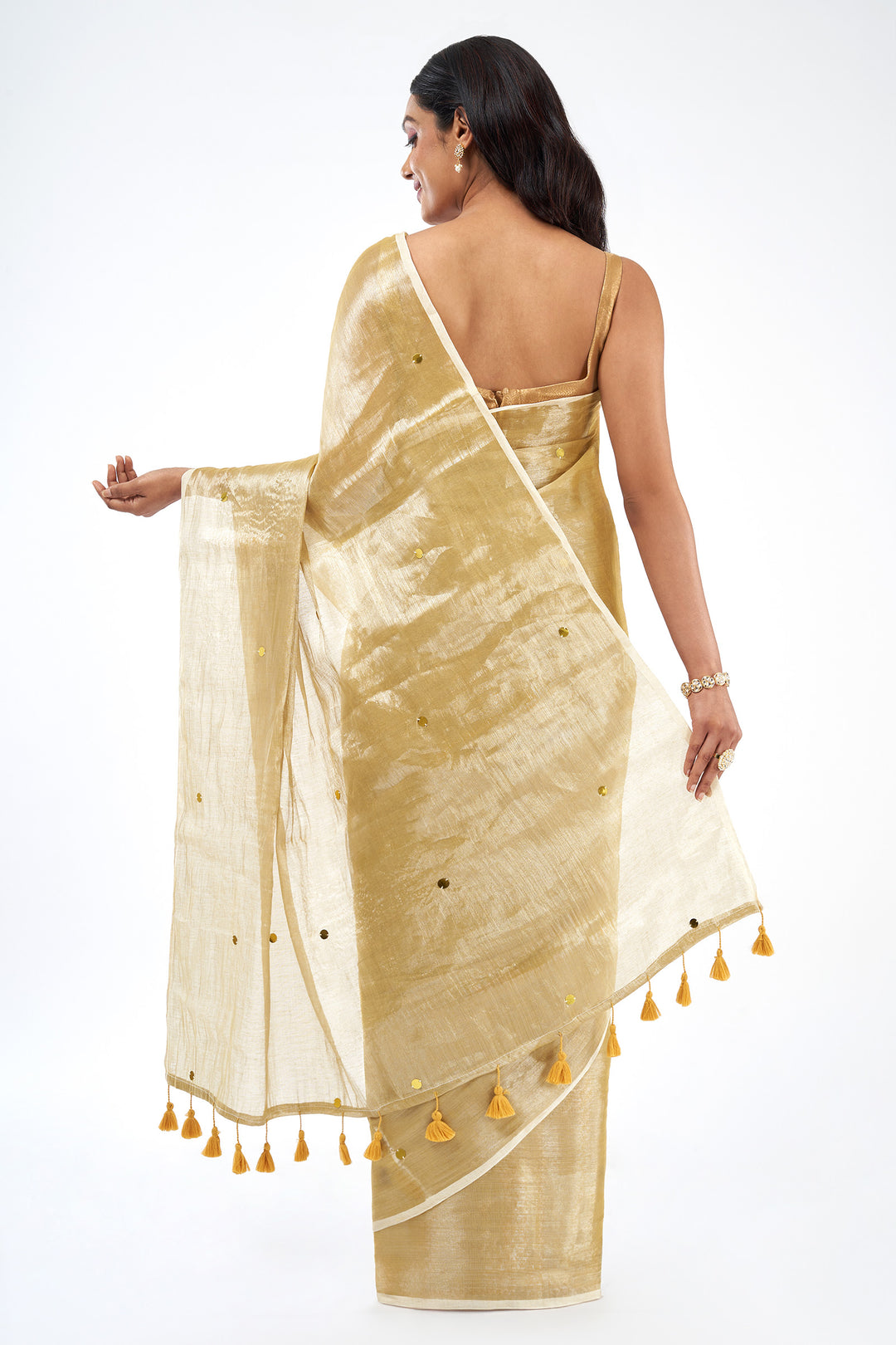 Teejh Dhoop Chandani Raga Tissue Saree