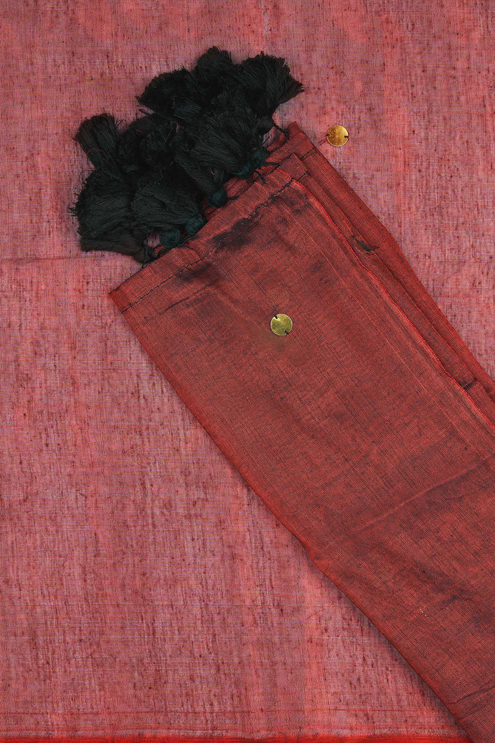 Teejh Laal Mirchi Raga Tissue Saree