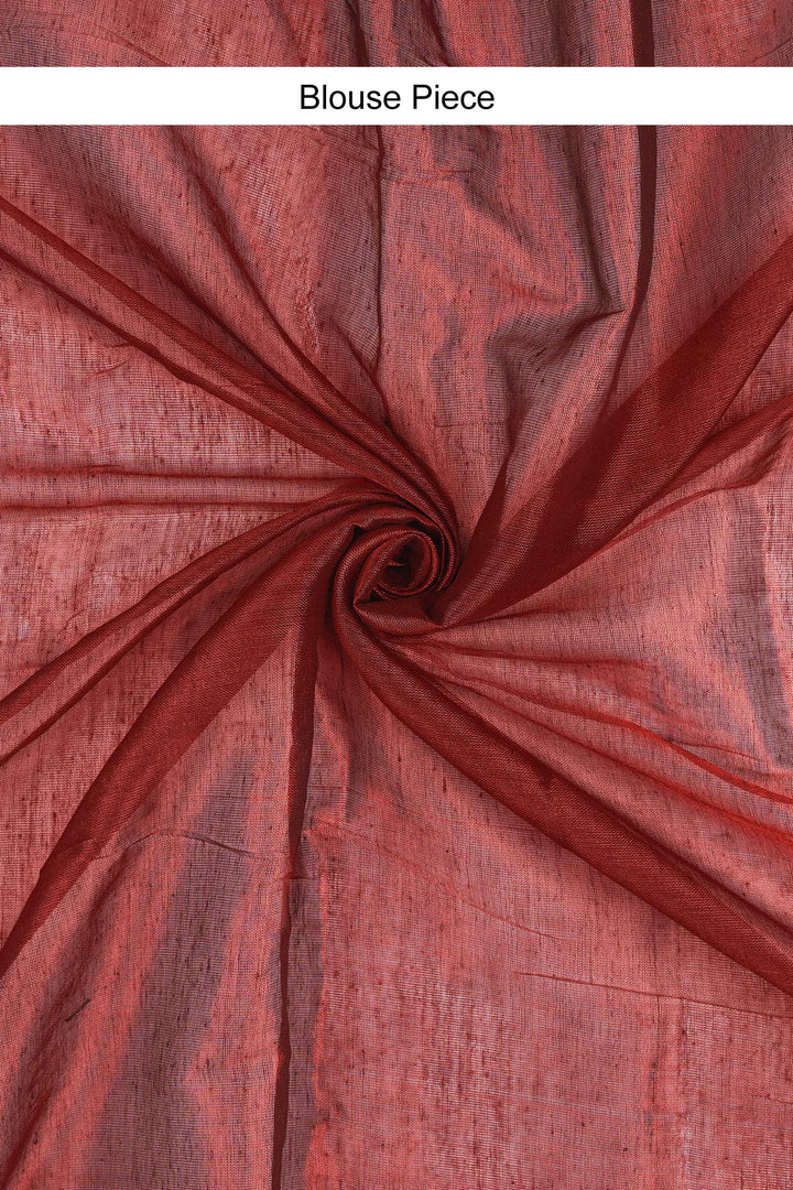 Teejh Laal Mirchi Raga Tissue Saree