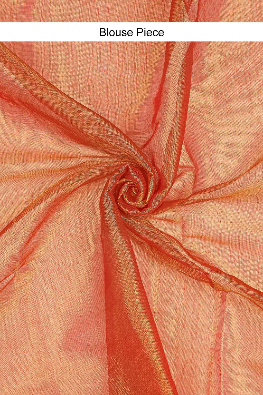Teejh Gul Tamra Raga Tissue Saree