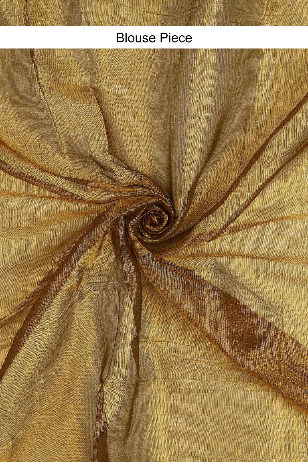 Teejh Sunheri Siyahi Raga Tissue Saree