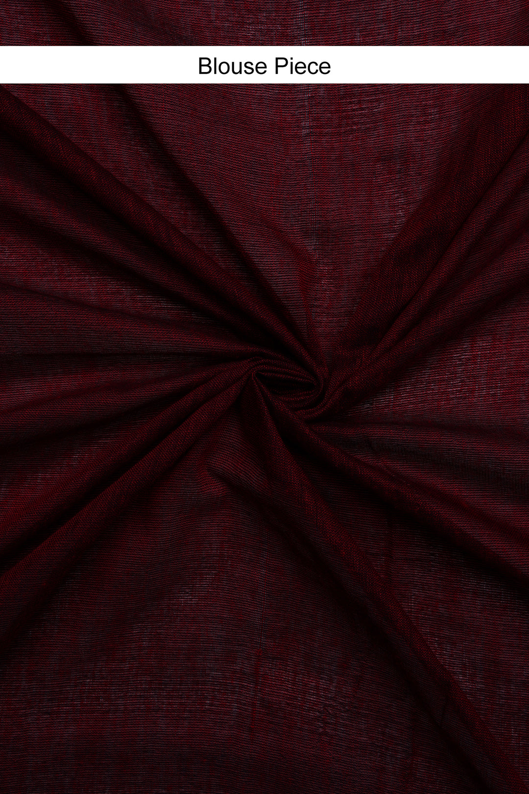 Teejh Magical Maroon Mulmul Cotton Saree with Blouse Piece