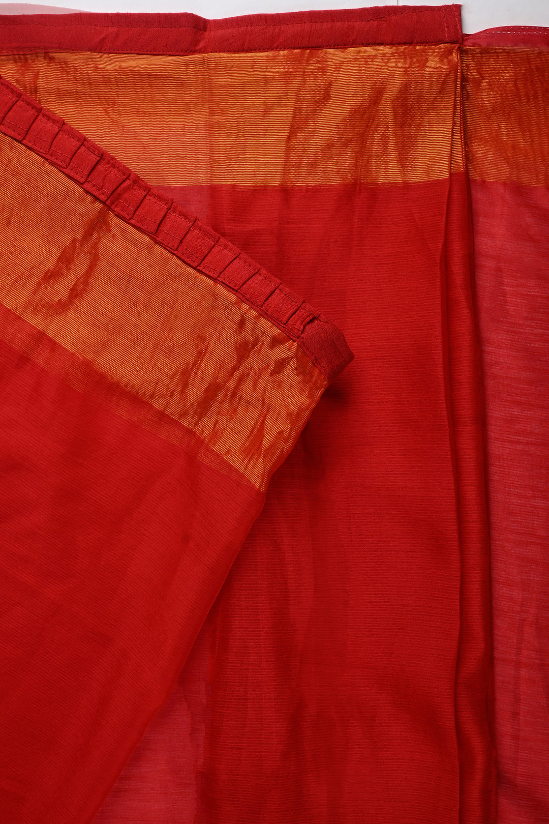 Teejh Sanah Red Chiffon Ready to Drape Saree