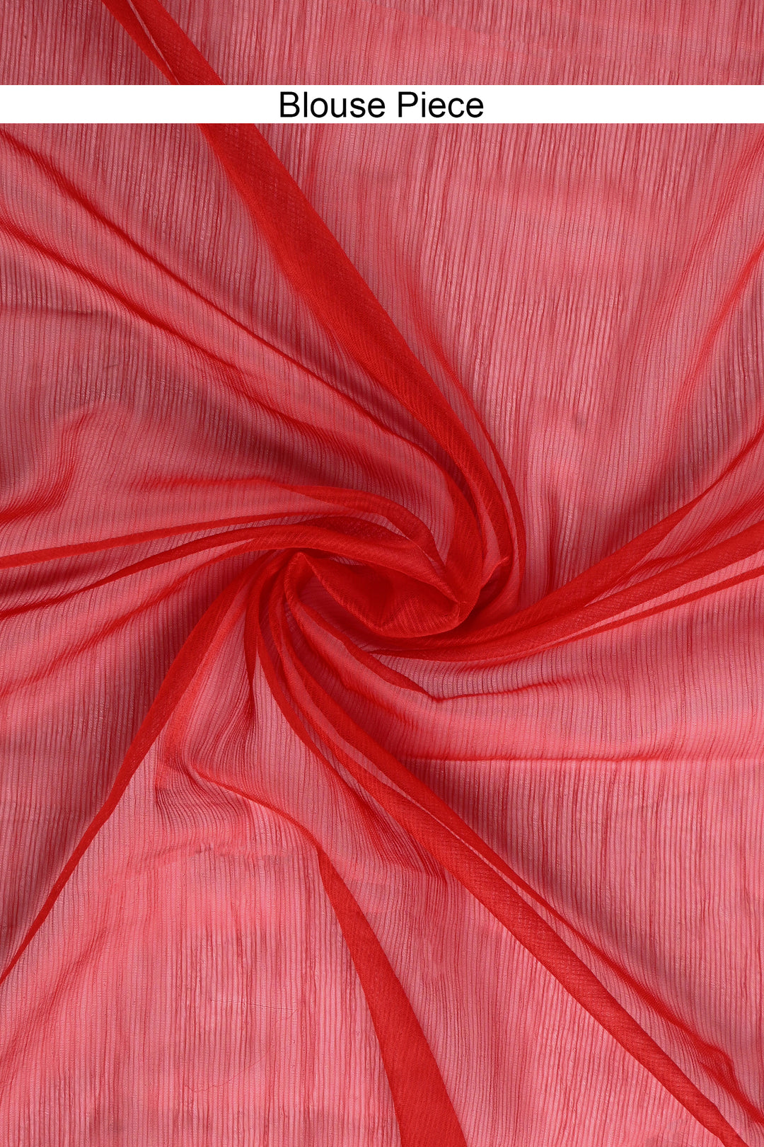 Teejh Sanah Red Chiffon Ready to Drape Saree